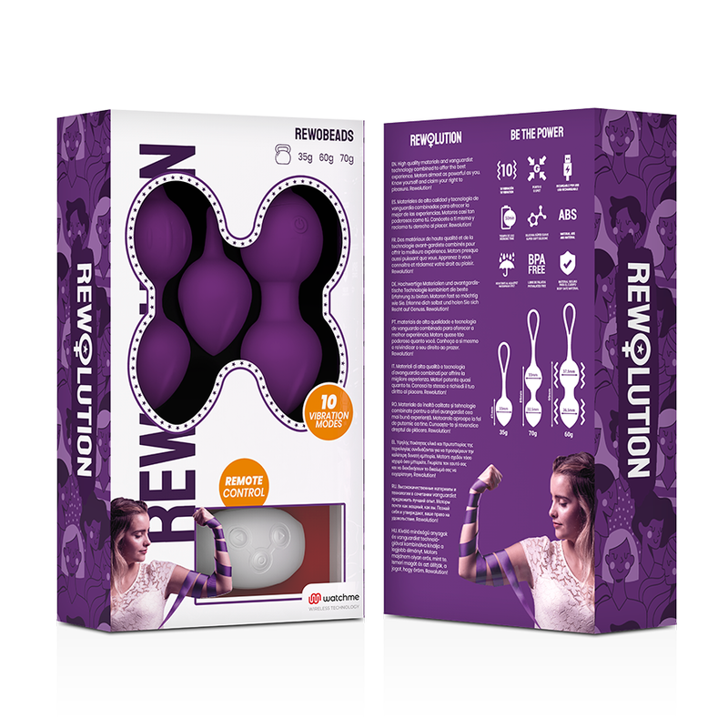 REWOBEADS SFERE VIBRANTI TELECOMANDO CON TECNOLOGIA WATCHME