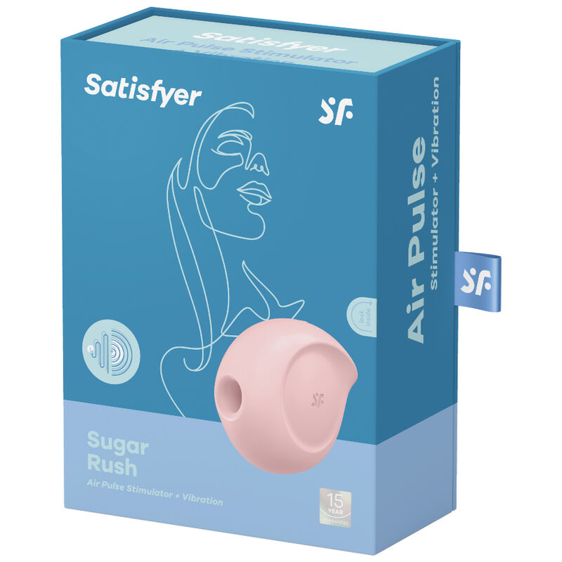 SATISFYER - STIMOLATORE DI IMPULSI D'ARIA SUGAR RUSH E VIBRATORE
