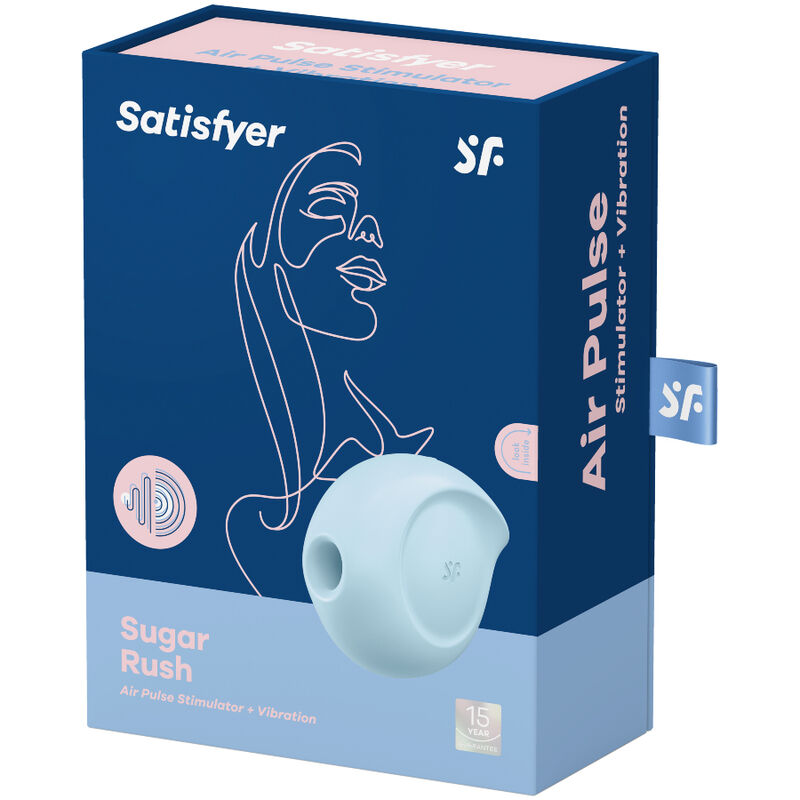 SATISFYER - STIMOLATORE DI IMPULSI D'ARIA SUGAR RUSH E VIBRATORE