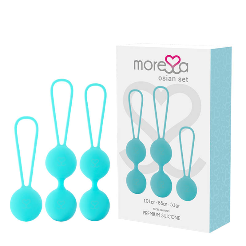 SET OSIAN PREMIUM IN SILICONE TURCHESE - Palline