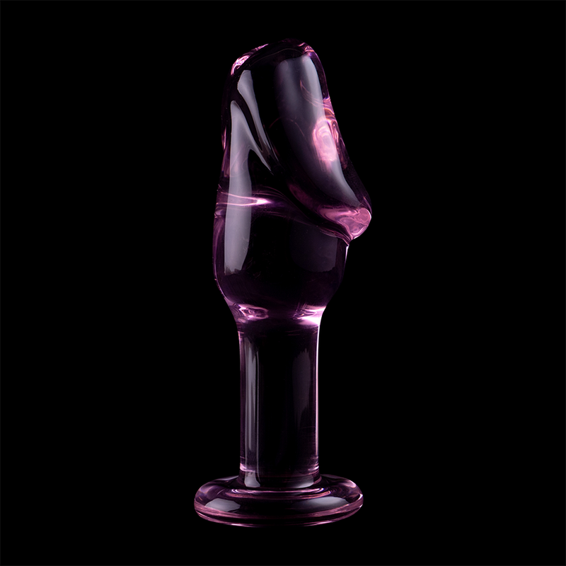 NEBULA SERIES BY IBIZA - MODELLO 4 PLUG ANALE VETRO BOROSILICATO ROSA 11 CM -O- 5 CM