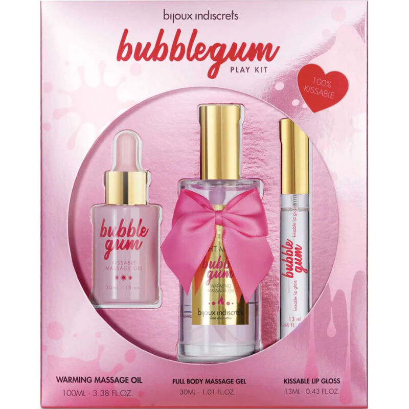 INDISCRETS KIT BUBBLEGUM PLAY CON OLIO GEL E LUCIDA LABBRA