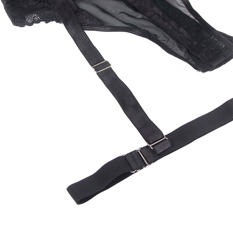 CORPETTO CON DETTAGLIO REGGISENO NERO S/M