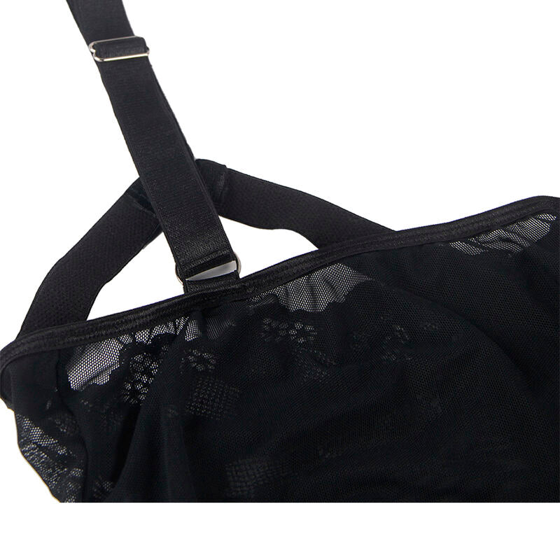 CORPETTO CON DETTAGLIO REGGISENO NERO S/M
