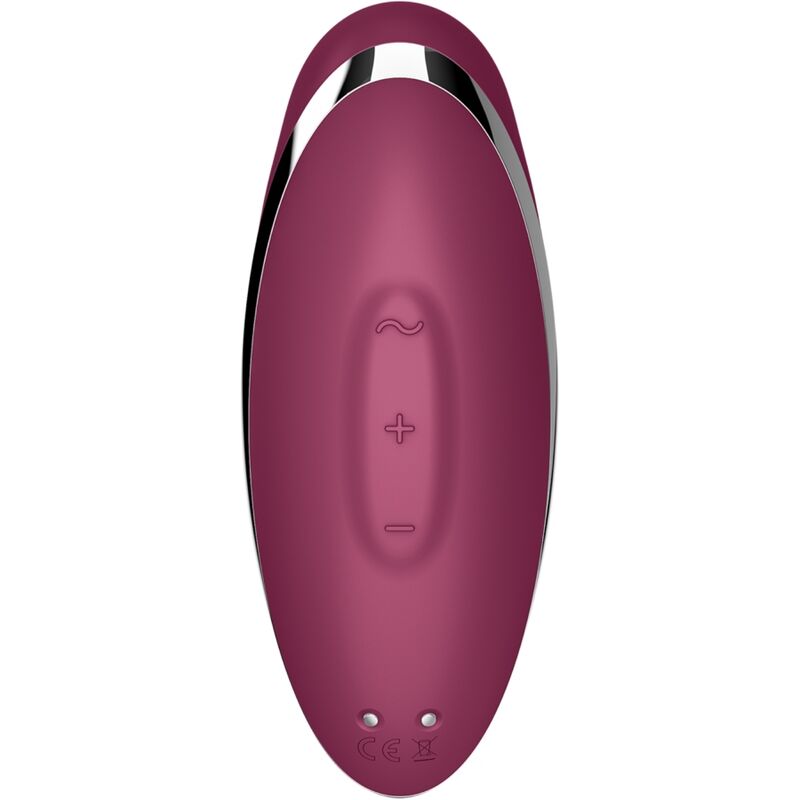 SATISFYER - TAP & CLIMAX 2 VIBRATORE E STIMOLATORE ROSSO