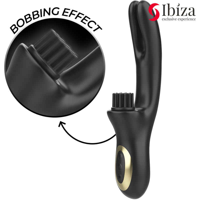 VIBRATORE CLITORIALE MULTICELLULARE E DOPPIA ONDA CON SPAZZOLA RABITT HI-TECH