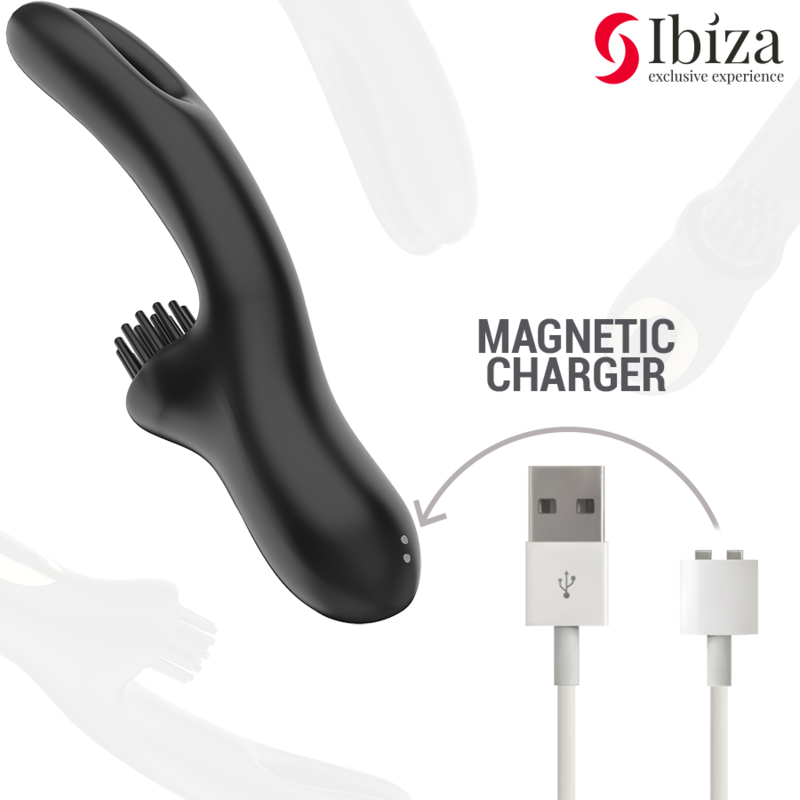 VIBRATORE CLITORIALE MULTICELLULARE E DOPPIA ONDA CON SPAZZOLA RABITT HI-TECH