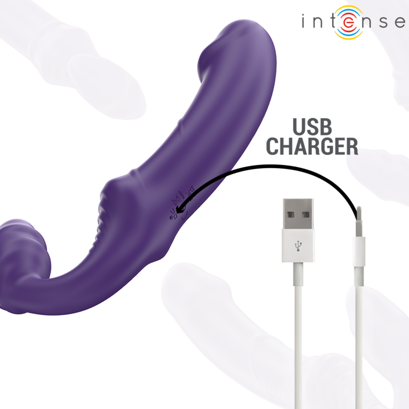 JILL DOPPIO VIBRATORE 20 CM VIOLA TELECOMANDO