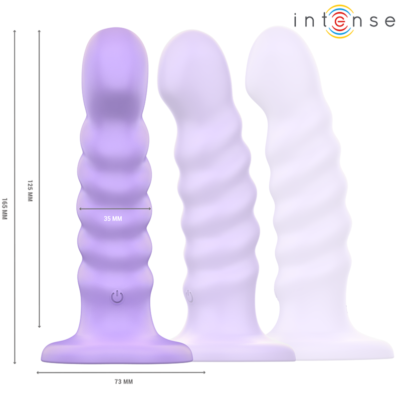 BRENDA VIBRATORE TAGLIA M DESIGN A SPIRALE 10 VIBRAZIONI TELECOMANDO VIOLA