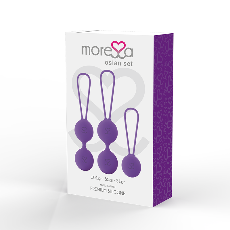 OSIAN SET PREMIUM IN SILICONE LILLA -Palline cinesi