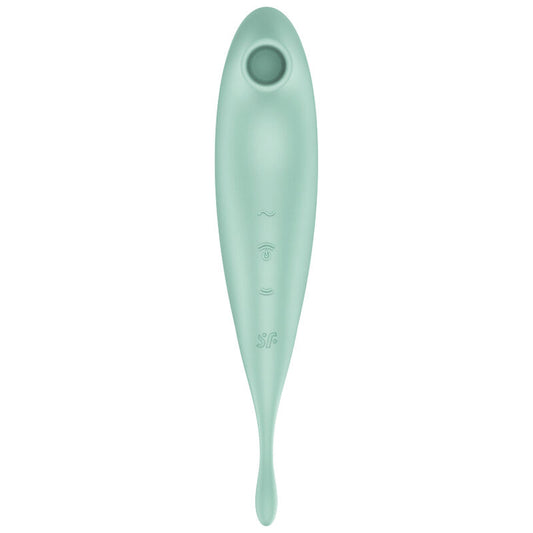 SATISFYER - TWIRLING PRO+ STIMOLATORE E APP VIBRATORE VERDE