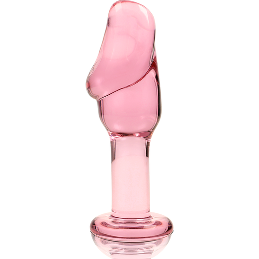 NEBULA SERIES BY IBIZA - MODELLO 4 PLUG ANALE VETRO BOROSILICATO ROSA 11 CM -O- 5 CM