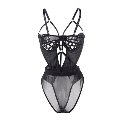 BODY SEXY IN PIZZO NERO S/M