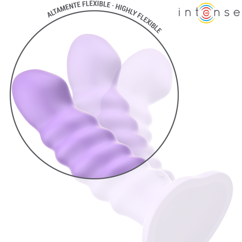 BRENDA VIBRATORE TAGLIA M DESIGN A SPIRALE 10 VIBRAZIONI TELECOMANDO VIOLA