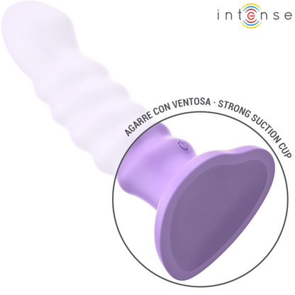 BRENDA VIBRATORE TAGLIA M DESIGN A SPIRALE 10 VIBRAZIONI TELECOMANDO VIOLA