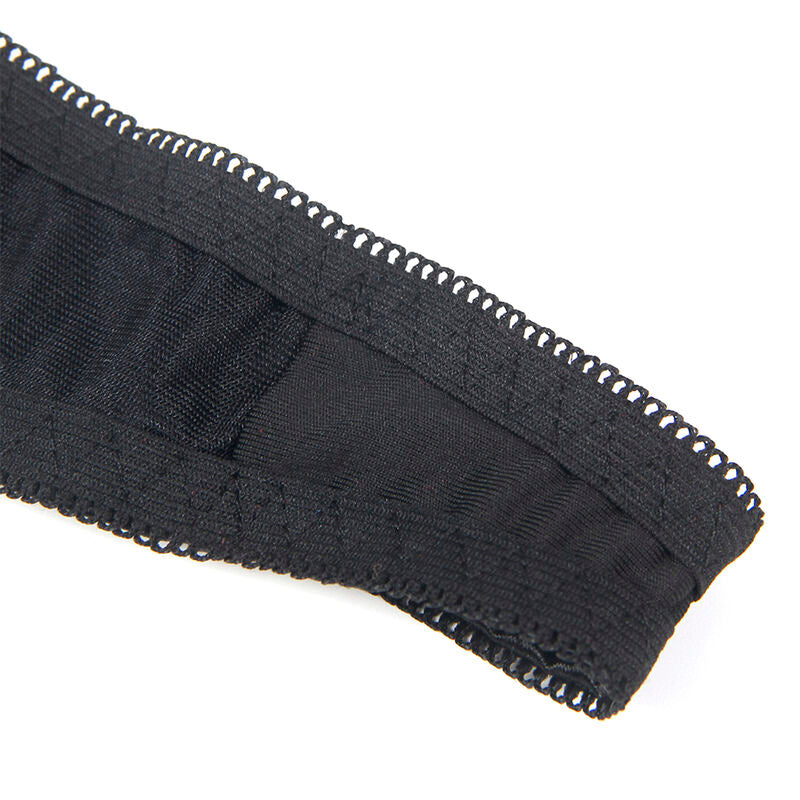 COMPLETO REGGISENO CON FIOCCO NERO REGOLABILE S/M