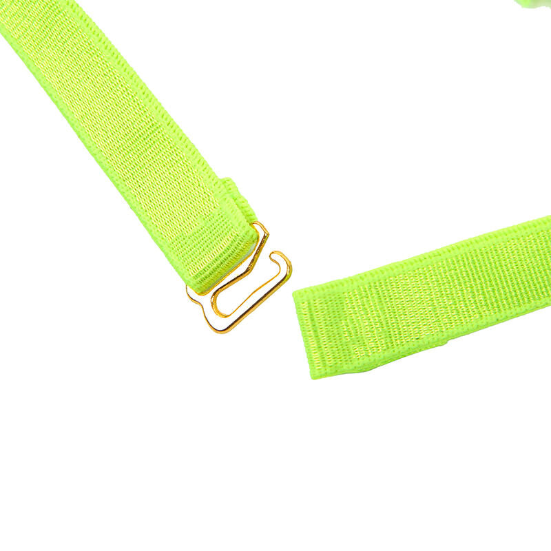COMPLETO REGGISENO CON COLLANA E DETTAGLI GAMBA VERDE FLUORESCENTE S/M